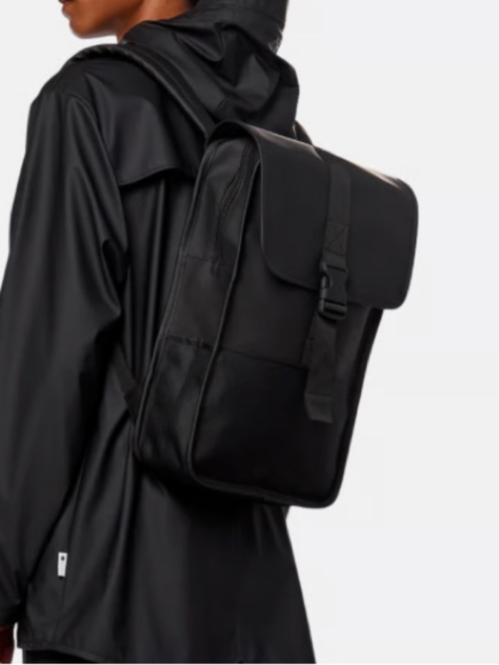 RAINS WATERPROOF BACKPACK BUCKLE LIKE NEW CONDITION
